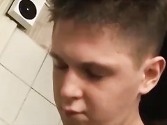 Young English lads shagging in the storage room