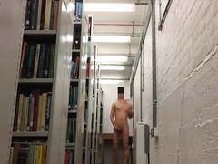 Gay teen public outdoor Wank in Library