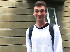 CZECH HUNTER 433 - Shy Dark Haired Twink Answers Some Questions & Sucks Cock