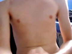 Horney Dutch Boy wank in mirror